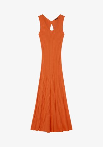 Viscose Rib Dress Sundown