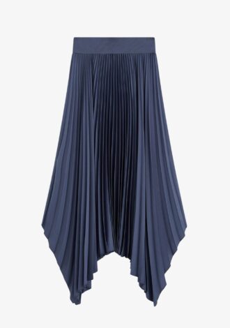 Ade Knit Weave Plissé Skirt