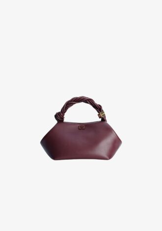 Burgundy Small Ganni Bou Bag