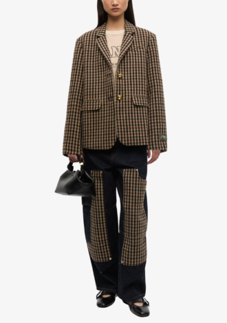 Check Wool Blazer