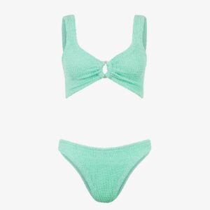 Julia Bikini With Pearly Hoop Metallic Mint