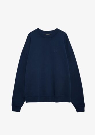 Miles Sweatshirt Framed Monogram Washed Navy