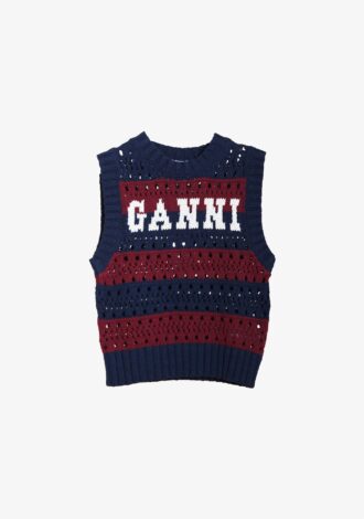 Cotton Mix Striped Vest