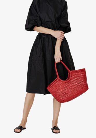 Nantucket Basket Big Poppy Red