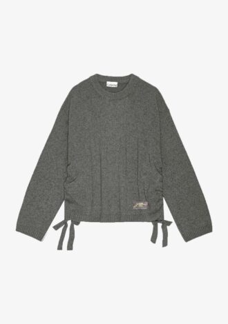 Grey Future Mixed Wool Oversized Jumper Phantom