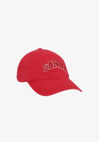 Fiery Red Canvas Cap