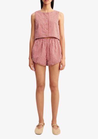 Aurelia Shorts Red Gingham