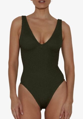 Sadie Swim Metallic Khaki