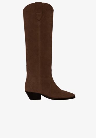 Denvee Suede Boots Chocolate