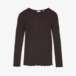 Edie Blouse Dark Brown - M
