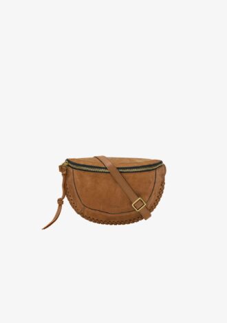 Skano Suede Bag Cognac