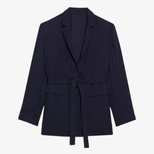 Tie Waist Blazer Nocturne Navy - 6