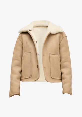 Amara Reversable Jacket In Sand