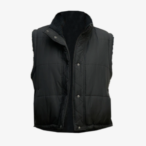 Cathy Reversible Sherpa Vest - S
