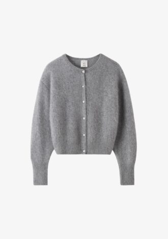Coco Brushed Cardigan Grey