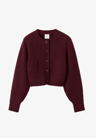 Zozo Cardigan Maroon