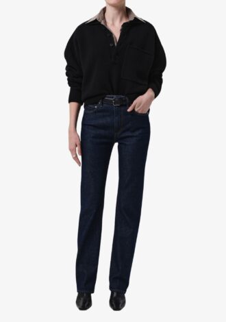 Agatha Rugby Sweater In Black