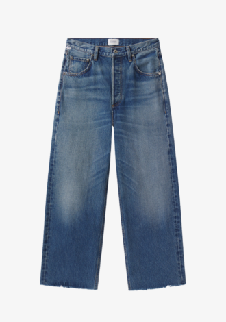 Ayla Raw Hem Crop In Chaya