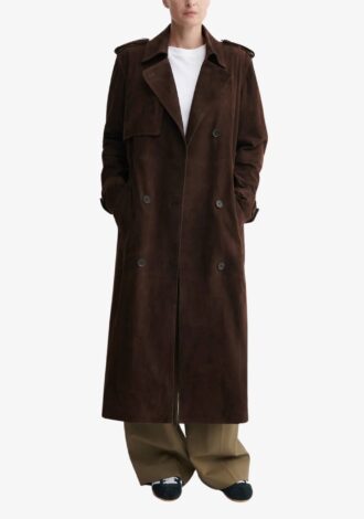 Benedict Suede Trench Coat