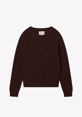Contrast Lurex Crew Neck Jumper