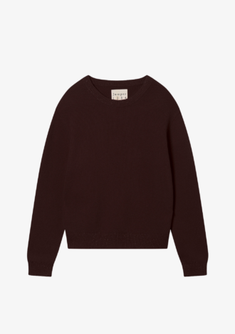 Contrast Lurex Crew Neck Jumper