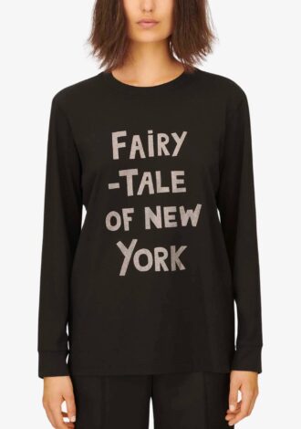 Fairytale Of New York Glitter Long Sleeve T-shirt