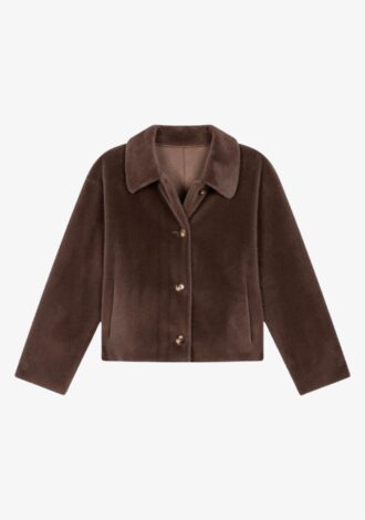 Cropped Faux Fur Jacket