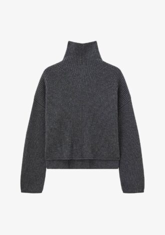 Light Cardigan Stitch High Neck Jumper