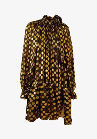 Loretta Silk Long Sleeve Mini Dress