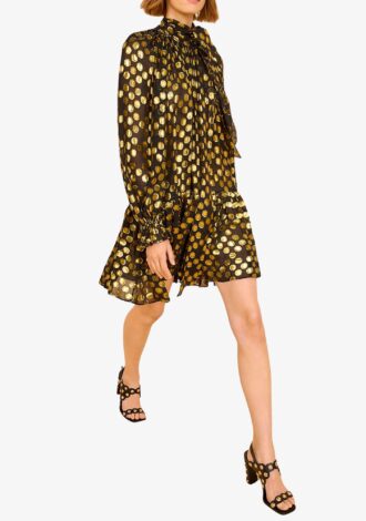 Loretta Silk Long Sleeve Mini Dress