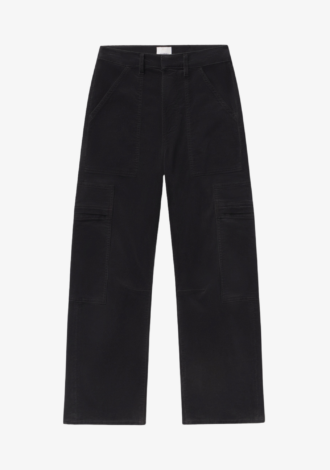 Marcelle Low Slung Easy Cargo Corduroy Charcoal
