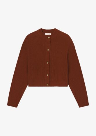 The Femme Cardigan In Rust – L