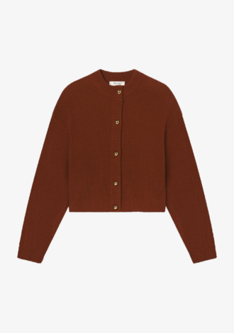 The Femme Cardigan In Rust