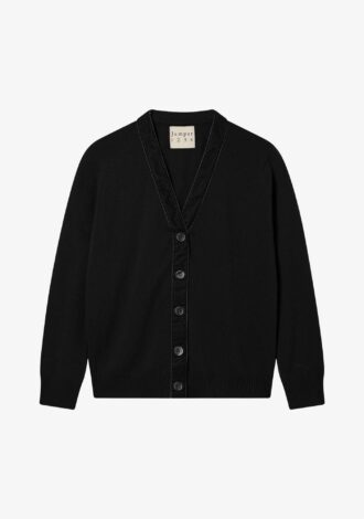 Velvet Little Cardigan Black