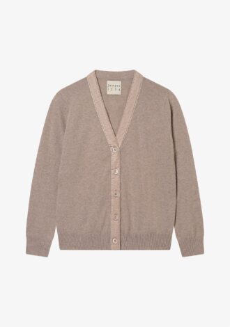 Velvet Little Cardigan Neutral