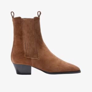 Agata Suede Pointed Boot Tobacco - 36