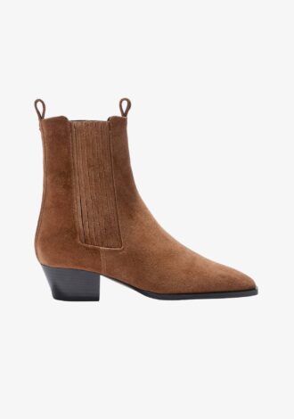 Agata Suede Pointed Boot Tobacco