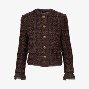 Audrina Metallic Tweed Jacket - 8