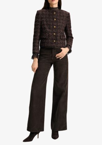 Audrina Metallic Tweed Jacket