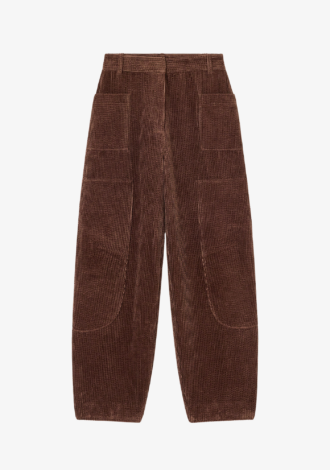 Corduroy Curved Trousers