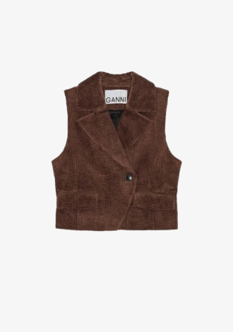 Seersucker Corduroy Vest