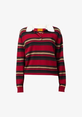 Cropped Striped Rugby