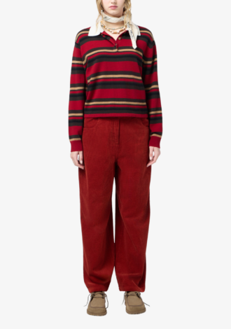 Cropped Striped Rugby
