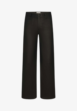 Le Slim Palazzo Modernist Pocket Leather In Black