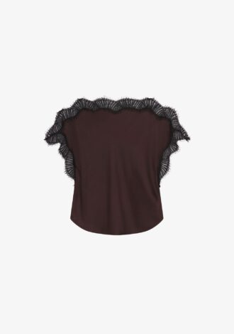 Luna Satin and Lace Top