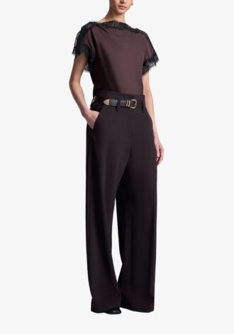 Luna Satin and Lace Top