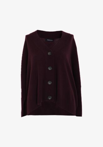 Boxy Cardigan Merlot