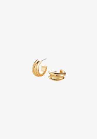 Mini Lennon Hoop Earrings Gold