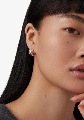 Mini Lennon Hoop Earrings Silver