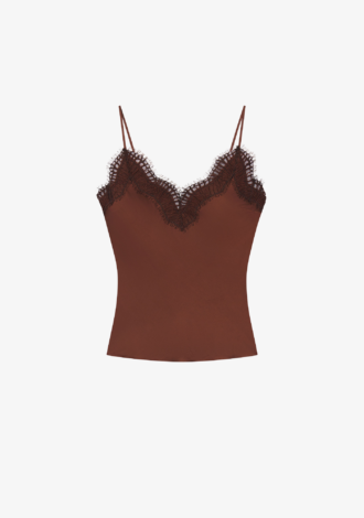 Presley Satin and Lace Camisole Top